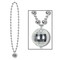 12 Pack Bulk Disco Ball Bead Necklaces with Disco Ball Medallion